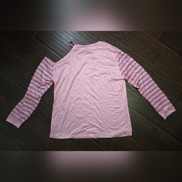 Womens off the shoulder Pink Faith Top XL - Picture 2 of 6